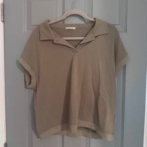 VICI Casual Olive Green Women's Polo Shirt